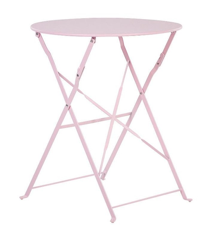 Table pliante rose pastel