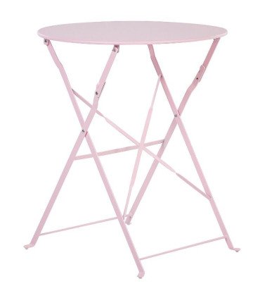 Table pliante rose pastel