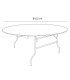 Table ronde pliante en bois 152 cm 8 personnes