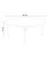 Table de réception ronde 180 cm dimensions