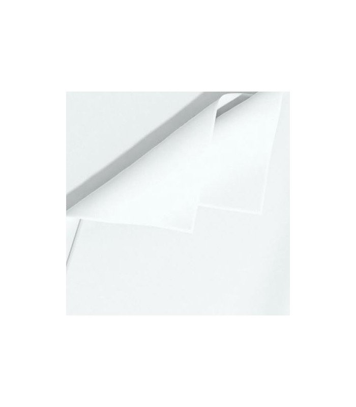 White napkin 40 × 40 cm in polyester on white background