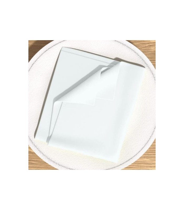 White napkin 40 × 40 cm on a reception table