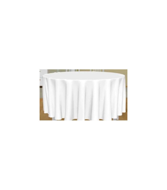 Nappe ronde blanche D 3m