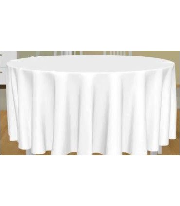 Nappe ronde blanche D 3m