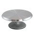 round stainless steel tray Ø 29 cm on white background