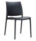 Trix black stacking chair