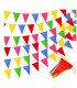 Colorful pennant streamers