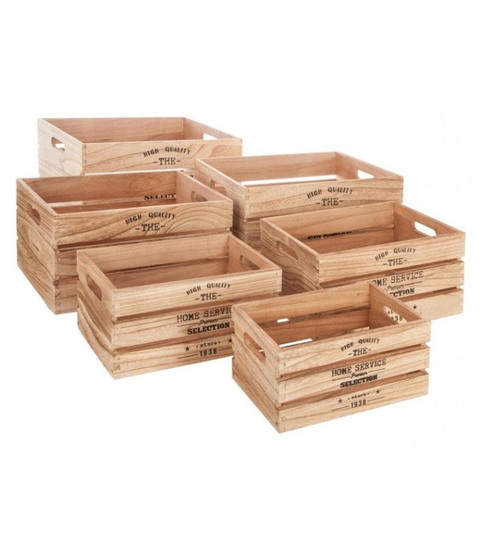 Wooden crates