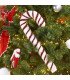 Sucre d’orge à accrocher H 52 cm suspendu sur sapin.