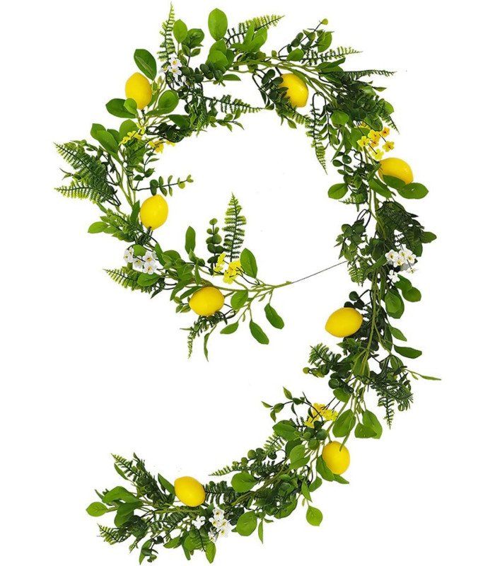 Guirlande de citron artificiel 195 cm