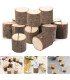 Rondin de bois rustique marque place