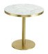 Table guéridon plateau blanc H 72 cm