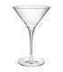 verre à martini en plastique réutilisable 29 cl transparent sur fond blanc