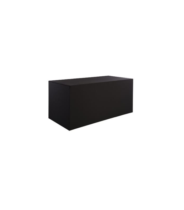 Folding sideboard with black polyester and elastane cover, set against a white background.