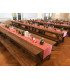 Banc en bois pliant L 213 cm buffet