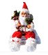 Decorative Santa Claus sitting, height 57 cm, placed on a white background for a Christmas event