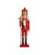 Giant nutcracker, 160 cm tall, made of wood, shown from the front against a white background.