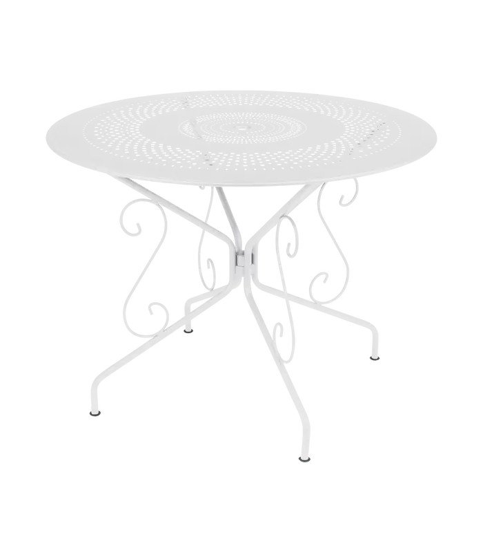 Table en fer forgé blanc 1900