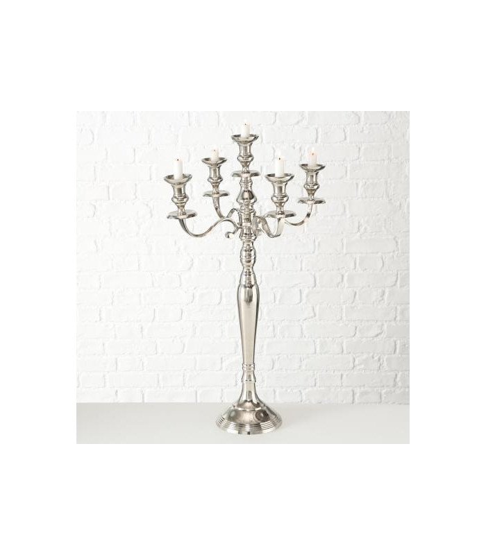 Chandelier argent H 78 cm