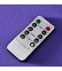 Télécommande de bougie à led couleur crème 24,5 cm permettant le réglage de l’intensité et des modes d’éclairage