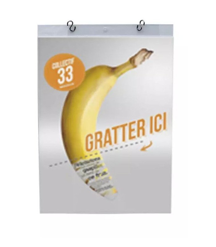 Vertical visual door for display rack