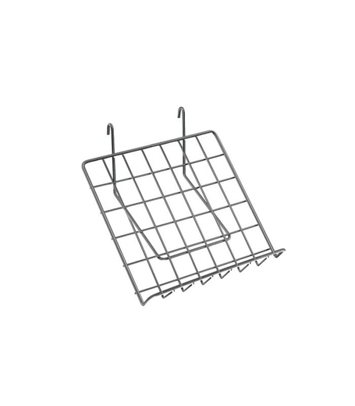 tablette inclinée pour grille d’exposition