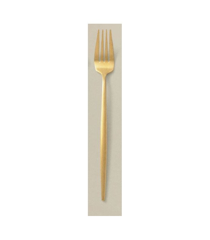 golden metal fork