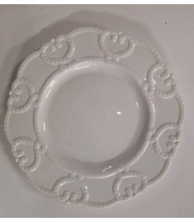 Assiette de présentation en porcelaine crème Ø 20 cm