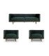 photo du pack dan vert velours lors d'un séminaire, mobilier en location par 126 Events