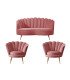 Photo of the pink seashell furniture pack for hire by 126 Events