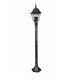 Potelet lampadaire parisien en fonte noire H 112 cm