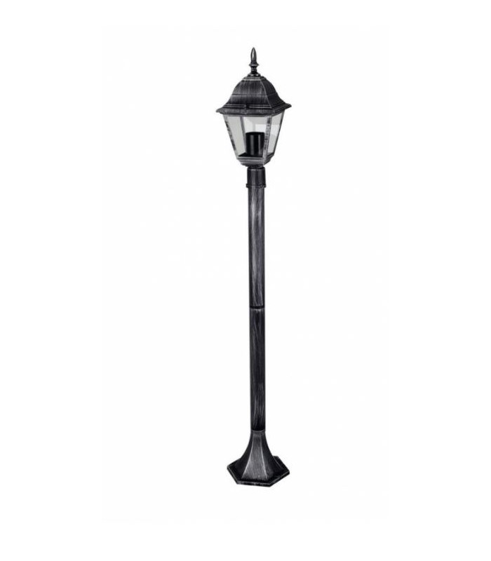 Potelet lampadaire parisien en fonte noire H 112 cm