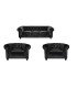 Pack canapé chesterfield en velours noir en location par Location mobilier paris