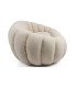 Fauteuil bulle pivotant à 360 ° écru