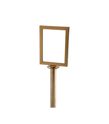 rental queue sign vertical format golden color