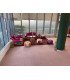 Moroccan Pouf orange and ecru for rent