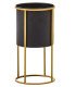 Black and gold plant pot H 96 cm