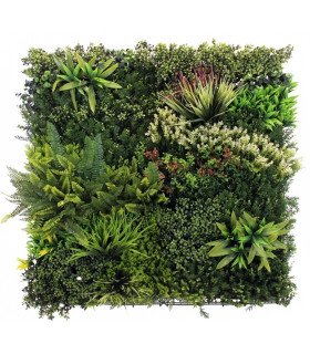 Fireproof green wall 100 x 100 cm fire resistant treated