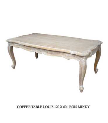 rental Louis Xv Cerusee Coffee Table 120 X 60 Cm