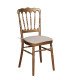 Napoleon III chair in gold and white galette