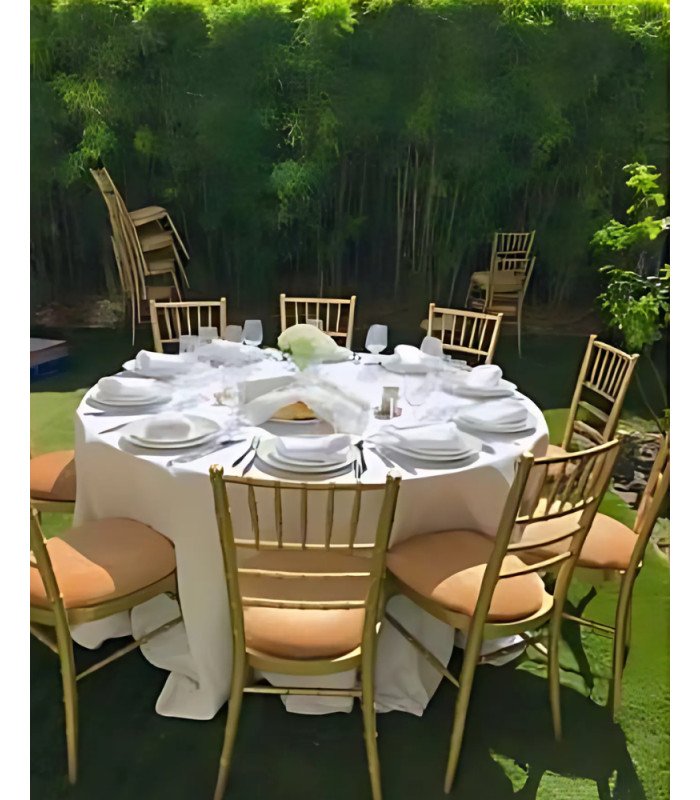 Location chaise de réception Chiavari dorée