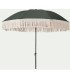 Green parasol with a frill