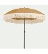 Parasol ocre à volant