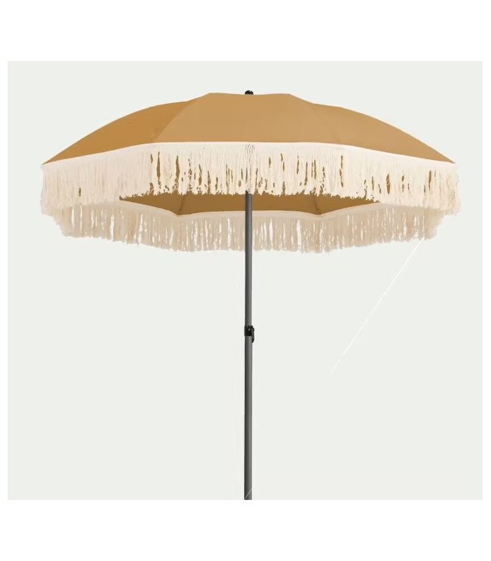Ruffled ochre parasol