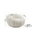 Ecru 360° swivel bubble chair with dimensions