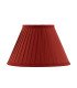 Pleated red lampshade
