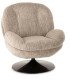 location fauteuil pivotant année 70 beige chiné Paris
