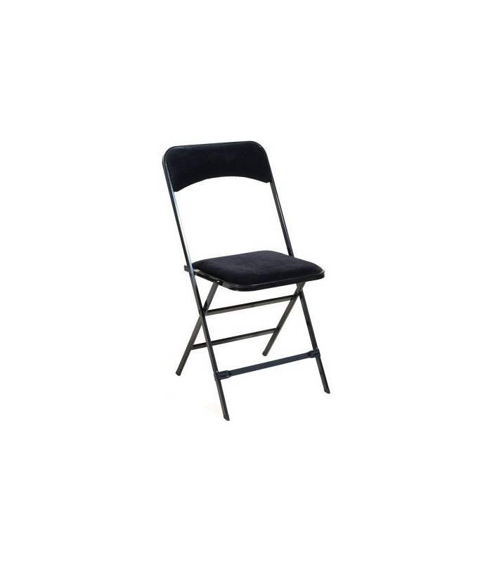 copy of Black folding chair with inter-row connecting bar