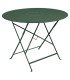 Floréal round folding metal garden table