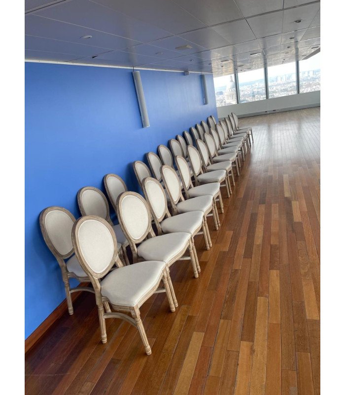 Location Chaise médaillon cérusée Versailles